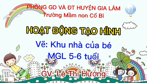 PTTM: Vẽ khu nhà của bé